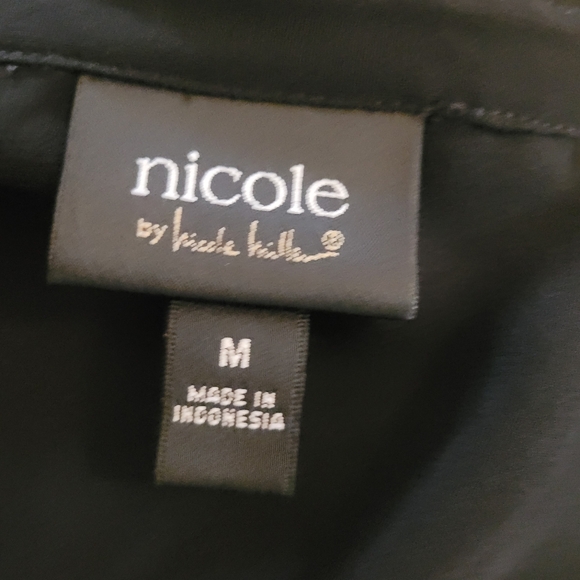 Nicole Miller floral chiffon loose top size Medium - Picture 5 of 5